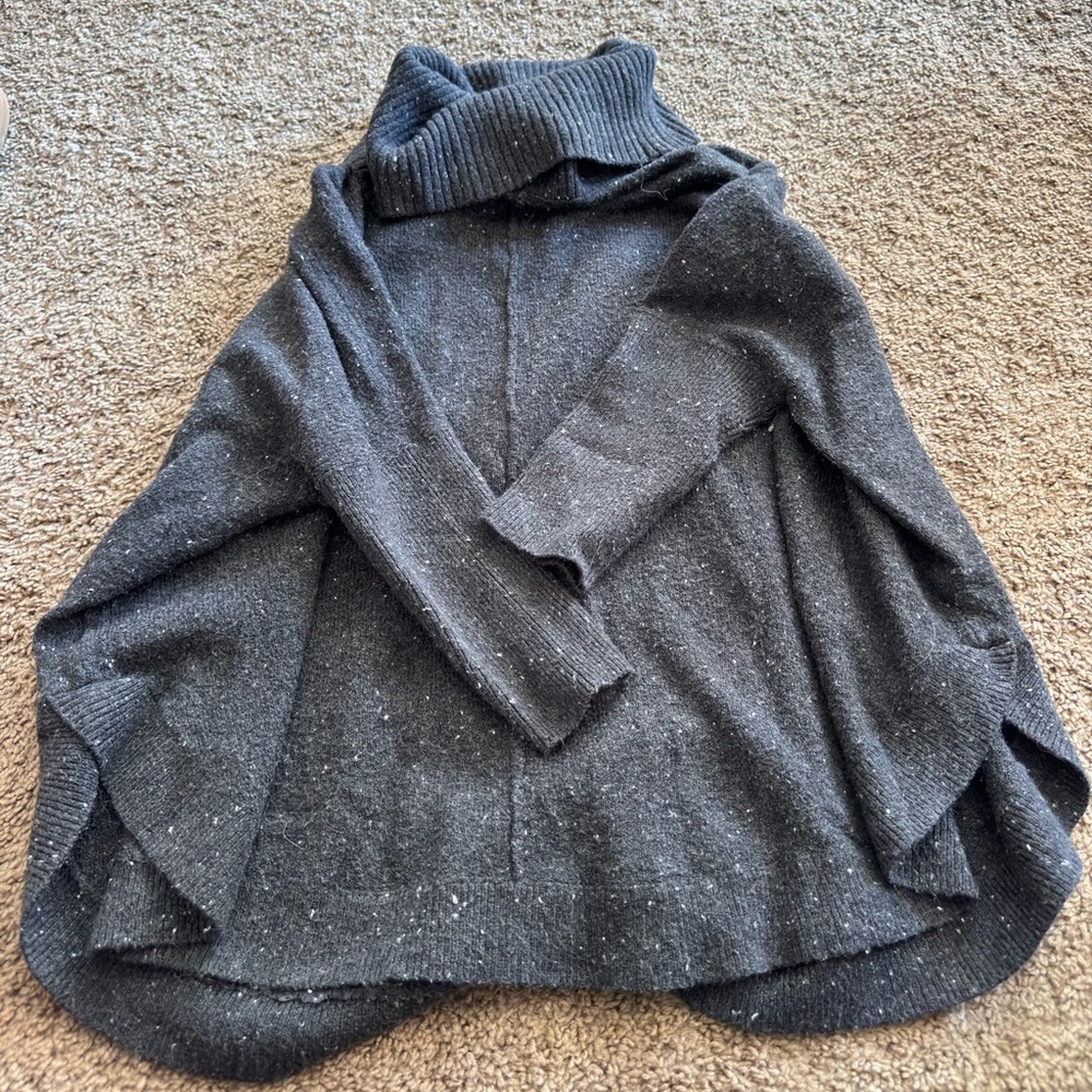 LOFT Navy cowl neck sweater